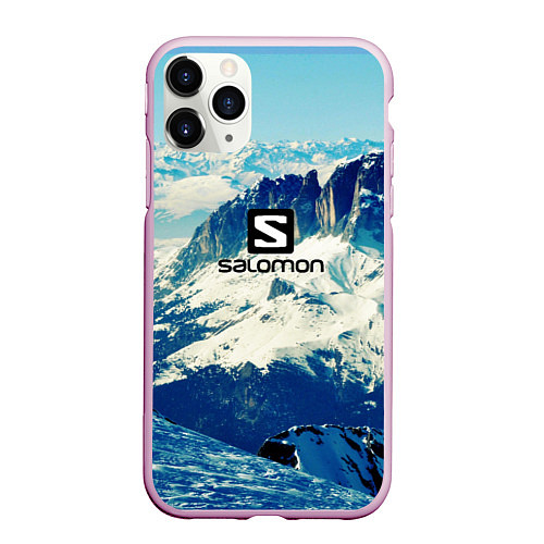 Чехол iPhone 11 Pro матовый SALOMON / 3D-Розовый – фото 1