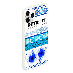 Чехол iPhone 11 Pro матовый DETROIT: НОВОГОДНИЙ, цвет: 3D-белый — фото 2