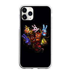 Чехол iPhone 11 Pro матовый Five Nights At Freddy's, цвет: 3D-белый