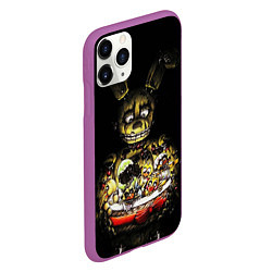 Чехол iPhone 11 Pro матовый Five Nights At Freddy's, цвет: 3D-фиолетовый — фото 2