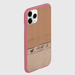 Чехол iPhone 11 Pro матовый Всадники, цвет: 3D-малиновый — фото 2