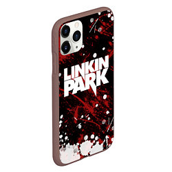 Чехол iPhone 11 Pro матовый Linkin Park, цвет: 3D-коричневый — фото 2
