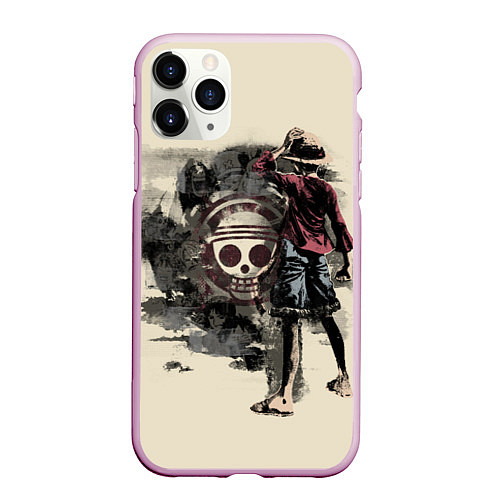 Чехол iPhone 11 Pro матовый One Piece / 3D-Розовый – фото 1