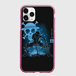 Чехол iPhone 11 Pro матовый One Piece, цвет: 3D-малиновый
