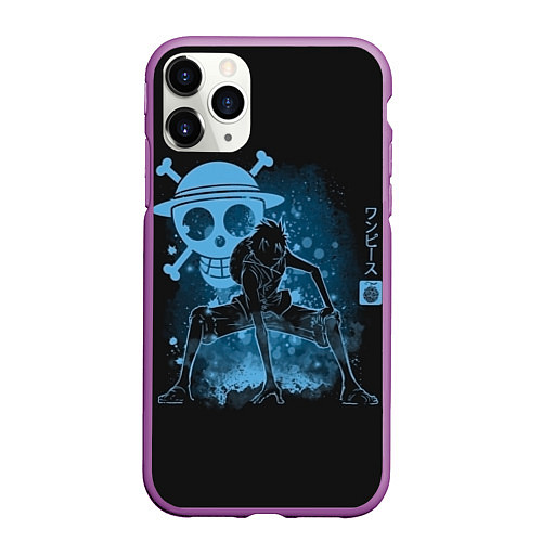 Чехол iPhone 11 Pro матовый One Piece / 3D-Фиолетовый – фото 1