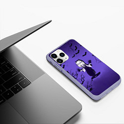 Чехол iPhone 11 Pro матовый UNDERTALE, цвет: 3D-светло-сиреневый — фото 2