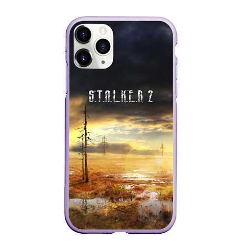 Чехол iPhone 11 Pro матовый STALKER 2 / 3D-Светло-сиреневый – фото 1