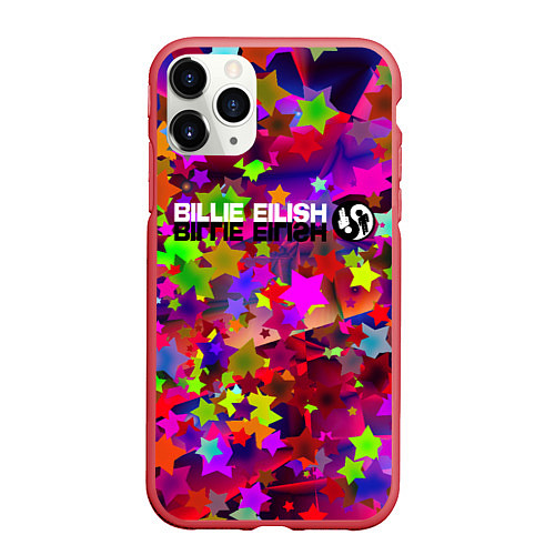 Чехол iPhone 11 Pro матовый Billie eilish / 3D-Красный – фото 1