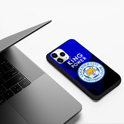 Чехол iPhone 11 Pro матовый Leicester City, цвет: 3D-черный — фото 2