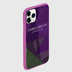 Чехол iPhone 11 Pro матовый Evangelion: 111, цвет: 3D-фиолетовый — фото 2