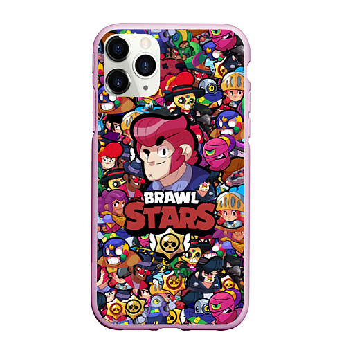 Чехол iPhone 11 Pro матовый BRAWL STARS COLT / 3D-Розовый – фото 1