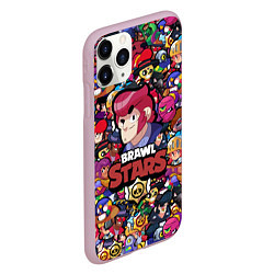 Чехол iPhone 11 Pro матовый BRAWL STARS COLT, цвет: 3D-розовый — фото 2