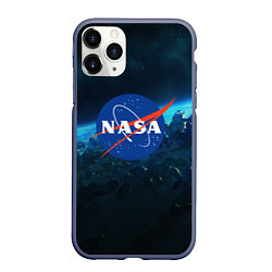 Чехол iPhone 11 Pro матовый NASA, цвет: 3D-серый