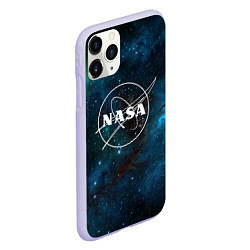 Чехол iPhone 11 Pro матовый NASA, цвет: 3D-светло-сиреневый — фото 2