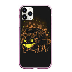 Чехол iPhone 11 Pro матовый My Neighbor Totoro, цвет: 3D-розовый