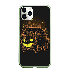 Чехол iPhone 11 Pro матовый My Neighbor Totoro, цвет: 3D-салатовый