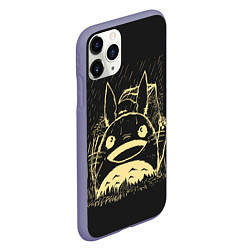 Чехол iPhone 11 Pro матовый Тоторо, цвет: 3D-серый — фото 2