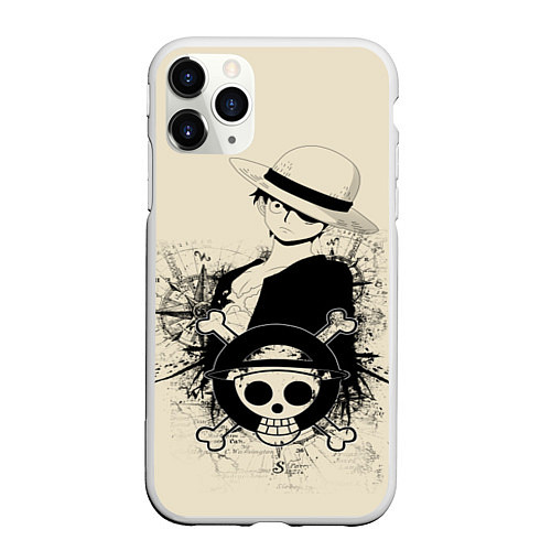 Чехол iPhone 11 Pro матовый One Piece / 3D-Белый – фото 1