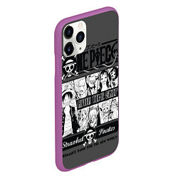 Чехол iPhone 11 Pro матовый One Piece, цвет: 3D-фиолетовый — фото 2