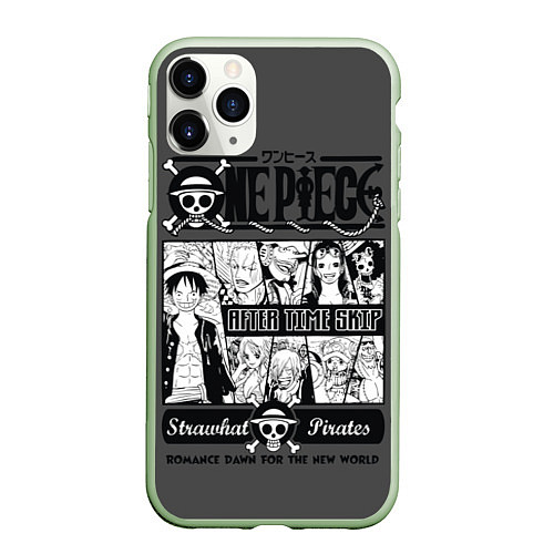 Чехол iPhone 11 Pro матовый One Piece / 3D-Салатовый – фото 1