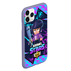 Чехол iPhone 11 Pro матовый BRAWL STARS BIBI, цвет: 3D-серый — фото 2