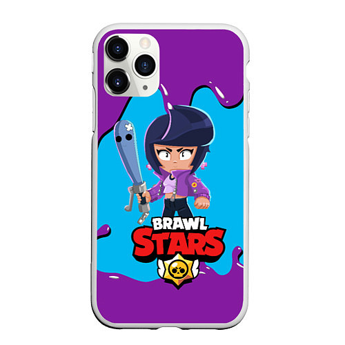 Чехол iPhone 11 Pro матовый BRAWL STARS BIBI / 3D-Белый – фото 1