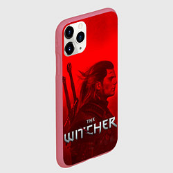 Чехол iPhone 11 Pro матовый THE WITCHER, цвет: 3D-малиновый — фото 2