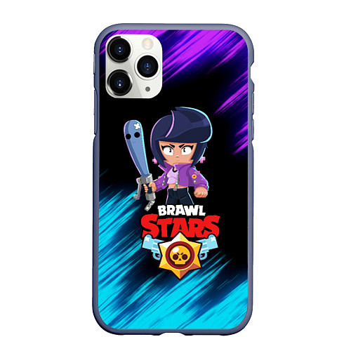 Чехол iPhone 11 Pro матовый BRAWL STARS BIBI / 3D-Серый – фото 1