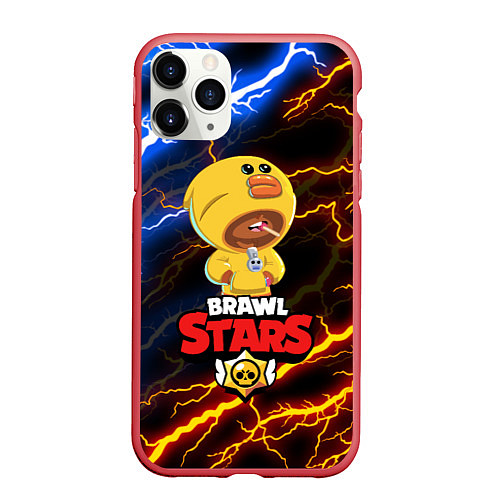 Чехол iPhone 11 Pro матовый BRAWL STARS SALLY LEON / 3D-Красный – фото 1