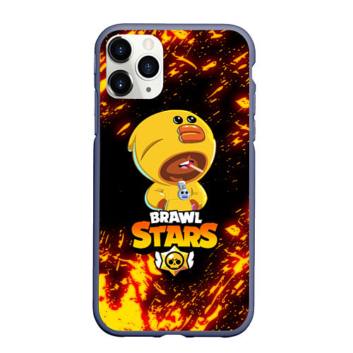 Чехол iPhone 11 Pro матовый BRAWL STARS SALLY LEON / 3D-Серый – фото 1