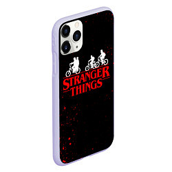 Чехол iPhone 11 Pro матовый STRANGER THINGS, цвет: 3D-светло-сиреневый — фото 2