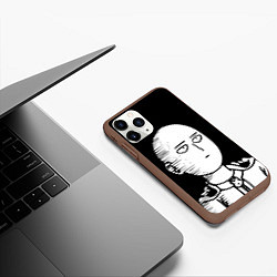 Чехол iPhone 11 Pro матовый ONE-PUNCH MAN, цвет: 3D-коричневый — фото 2