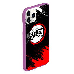 Чехол iPhone 11 Pro матовый KIMETSU NO YAIBA, цвет: 3D-фиолетовый — фото 2