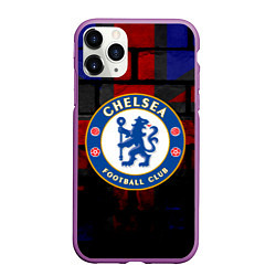 Чехол iPhone 11 Pro матовый Chelsea, цвет: 3D-фиолетовый