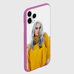 Чехол iPhone 11 Pro матовый BILLIE EILISH, цвет: 3D-фиолетовый — фото 2