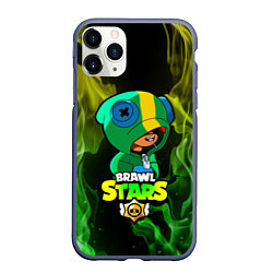 Чехол iPhone 11 Pro матовый Brawl Stars LEON