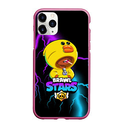 Чехол iPhone 11 Pro матовый Brawl Stars SALLY LEON, цвет: 3D-малиновый