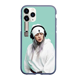 Чехол iPhone 11 Pro матовый BILLIE EILISH, цвет: 3D-серый