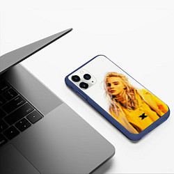 Чехол iPhone 11 Pro матовый BILLIE EILISH, цвет: 3D-тёмно-синий — фото 2