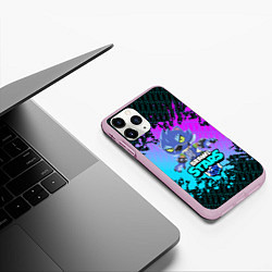 Чехол iPhone 11 Pro матовый BRAWL STARS ОБОРОТЕНЬ LEON, цвет: 3D-розовый — фото 2