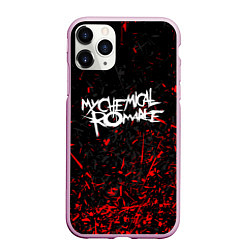 Чехол iPhone 11 Pro матовый My Chemical Romance, цвет: 3D-розовый