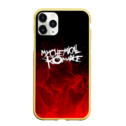 Чехол iPhone 11 Pro матовый My Chemical Romance / 3D-Желтый – фото 1