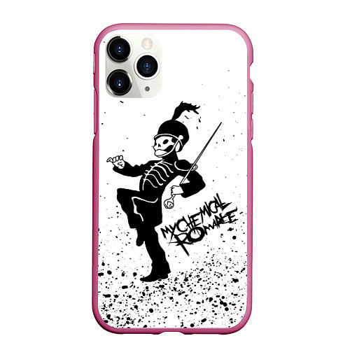 Чехол iPhone 11 Pro матовый My Chemical Romance / 3D-Малиновый – фото 1