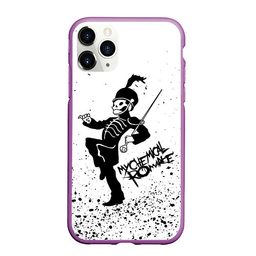 Чехол iPhone 11 Pro матовый My Chemical Romance / 3D-Фиолетовый – фото 1