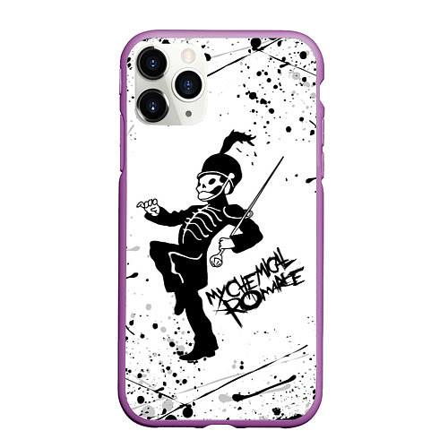 Чехол iPhone 11 Pro матовый My Chemical Romance / 3D-Фиолетовый – фото 1