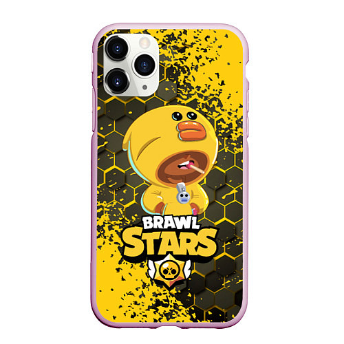 Чехол iPhone 11 Pro матовый BRAWL STARS SALLY LEON / 3D-Розовый – фото 1