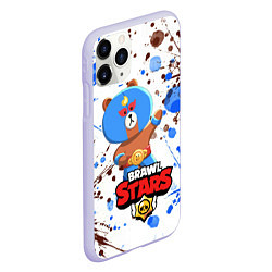 Чехол iPhone 11 Pro матовый BRAWL STARS EL BROWN, цвет: 3D-светло-сиреневый — фото 2