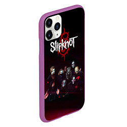 Чехол iPhone 11 Pro матовый Slipknot, цвет: 3D-фиолетовый — фото 2