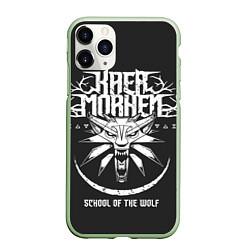 Чехол iPhone 11 Pro матовый The Witcher 3: Wild Hunt, цвет: 3D-салатовый