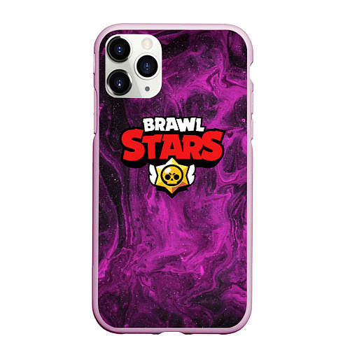 Чехол iPhone 11 Pro матовый Brawl Stars / 3D-Розовый – фото 1